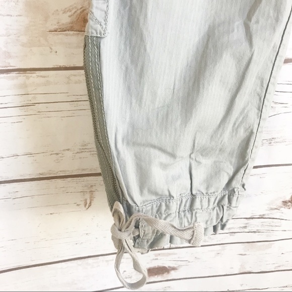 Anthropologie Hei Hei Gray Cropped Cargo Pants 2 - Picture 5 of 8